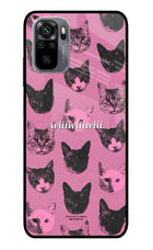Pink Cats Redmi Note 11 SE Glass Case