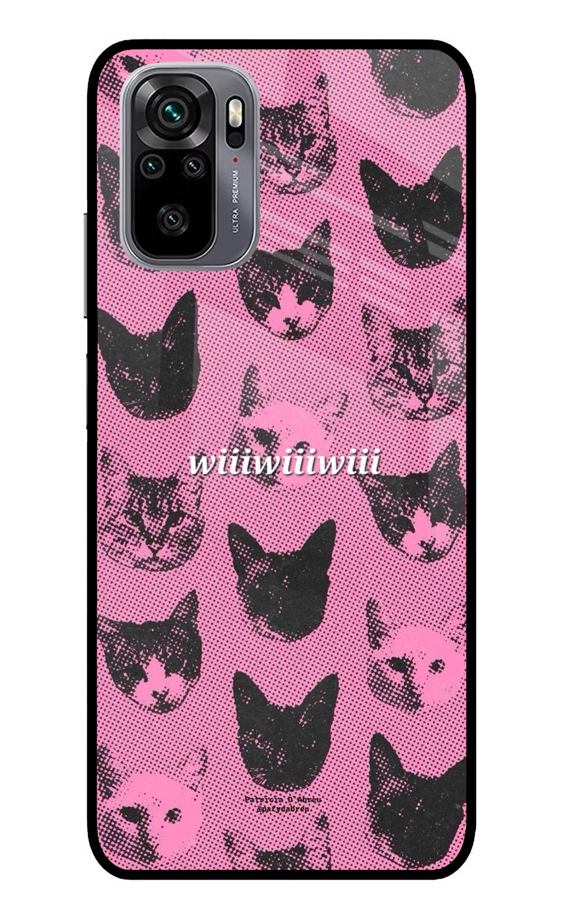 Pink Cats Redmi Note 11 SE Glass Case Back Cover by Casekaro