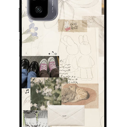 Soft Aesthetic Redmi Note 11 SE Glass Case