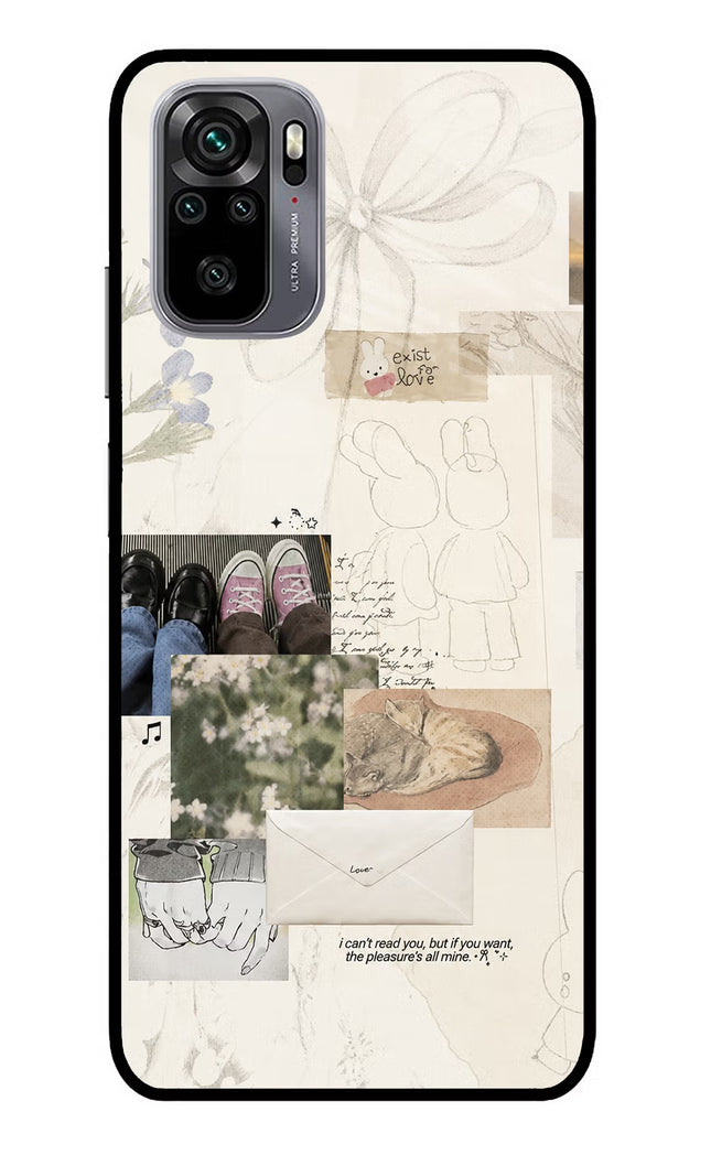 Soft Aesthetic Redmi Note 11 SE Glass Case