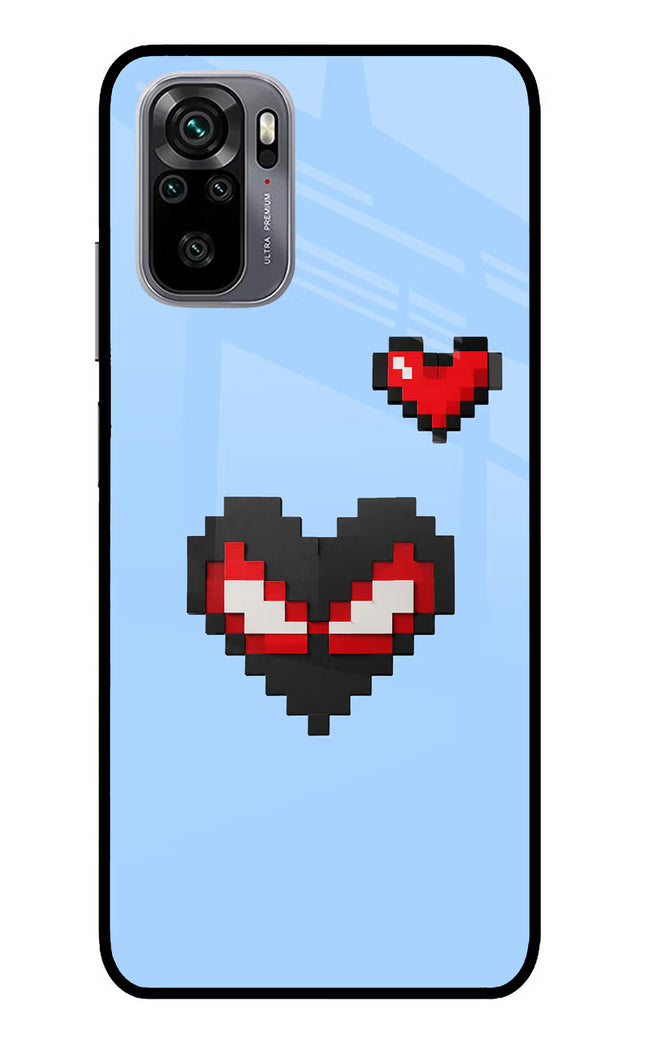 Peter Heart Redmi Note 11 SE Glass Case