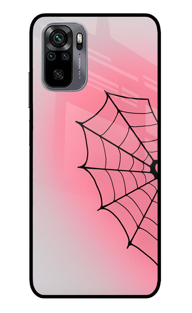 Pink Web Redmi Note 11 SE Glass Case