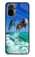 Dolphin vs Cow Redmi Note 11 SE Glass Case