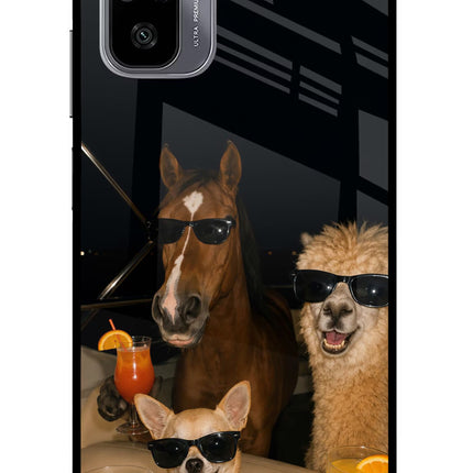 Party Squad Redmi Note 11 SE Glass Case