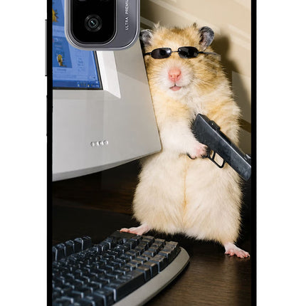 Hacker Hamster Redmi Note 11 SE Glass Case