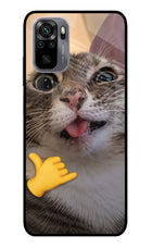Silly Cat Call Redmi Note 11 SE Glass Case