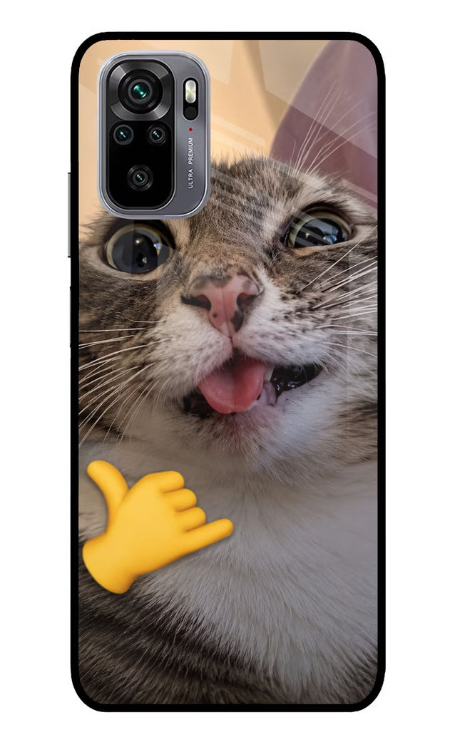 Silly Cat Call Redmi Note 11 SE Glass Case
