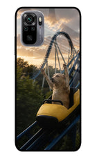 Rollercoaster Dog Redmi Note 11 SE Glass Case