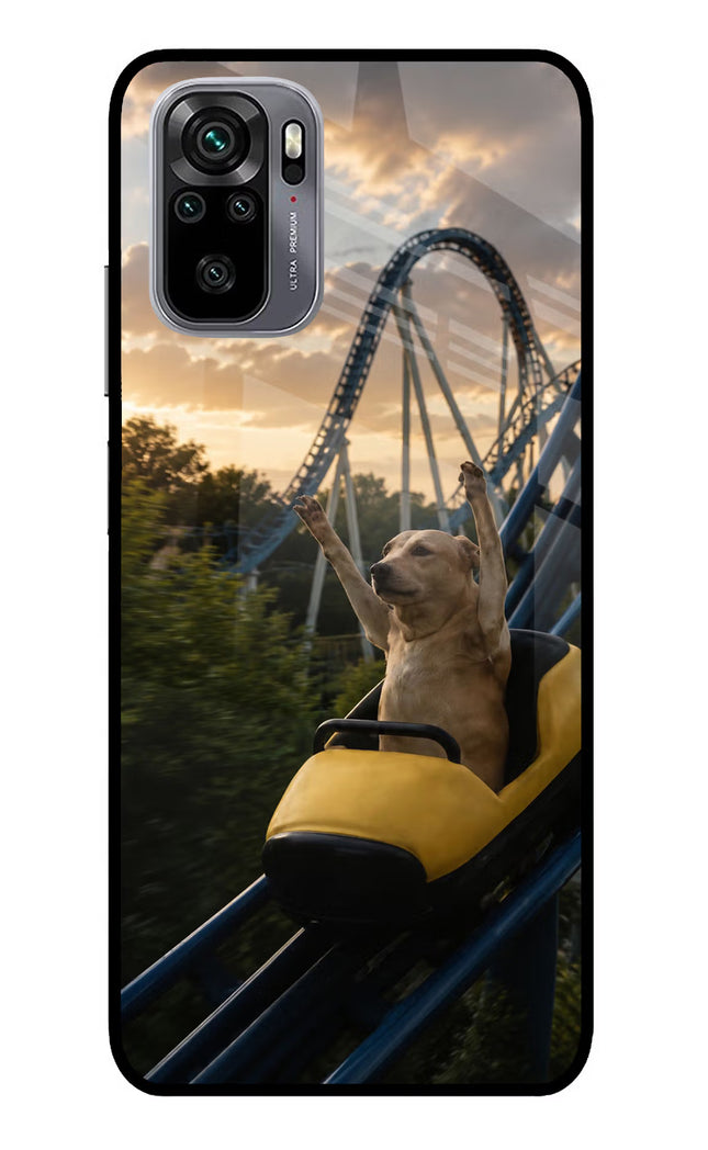 Rollercoaster Dog Redmi Note 11 SE Glass Case
