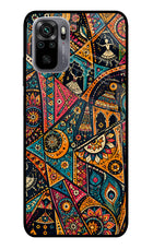 Folk Print Redmi Note 11 SE Glass Case