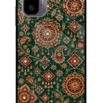 Green Pataka Redmi Note 11 SE Glass Case
