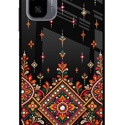 Noir Mehfil Redmi Note 11 SE Glass Case
