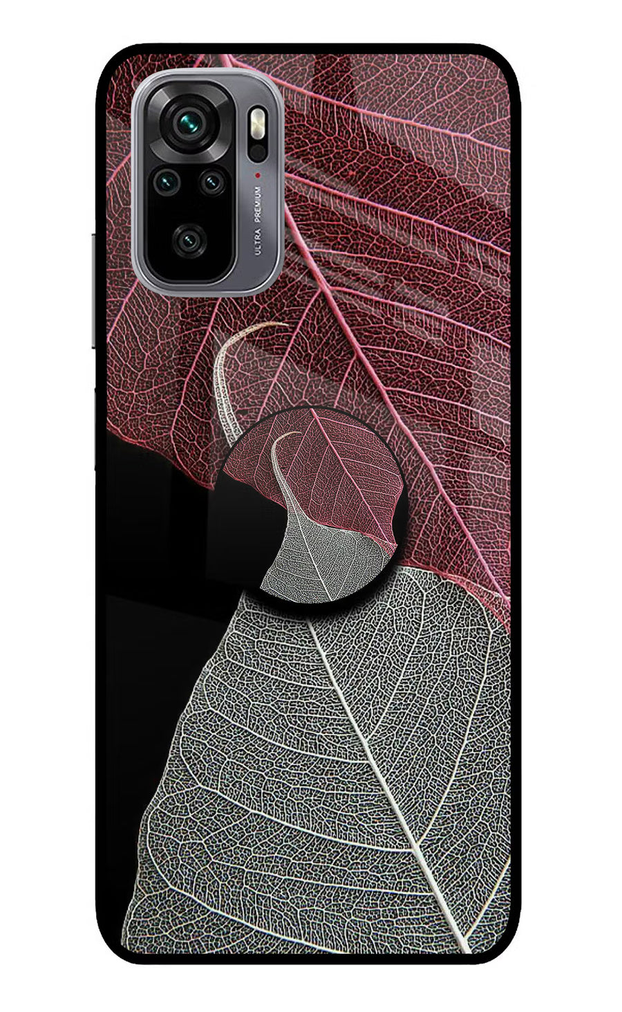 Leaf Pattern Redmi Note 11 SE Pop Case, Glass case