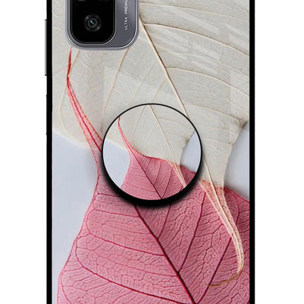 White Pink Leaf Redmi Note 11 SE Pop Case by Casekaro