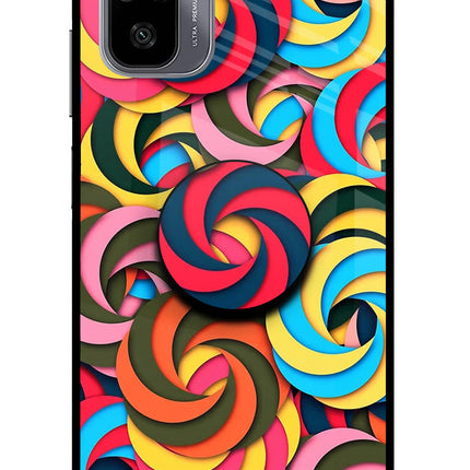 Spiral Pattern Redmi Note 11 SE Pop Case by Casekaro
