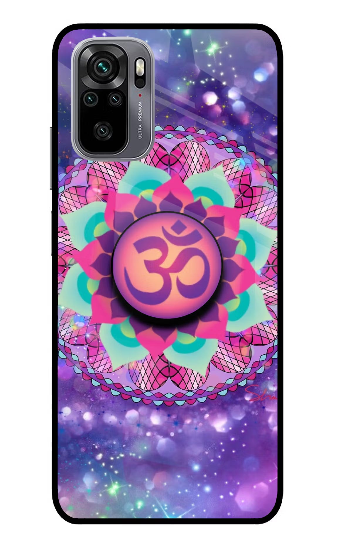 Om Purple Redmi Note 11 SE Pop Case by Casekaro