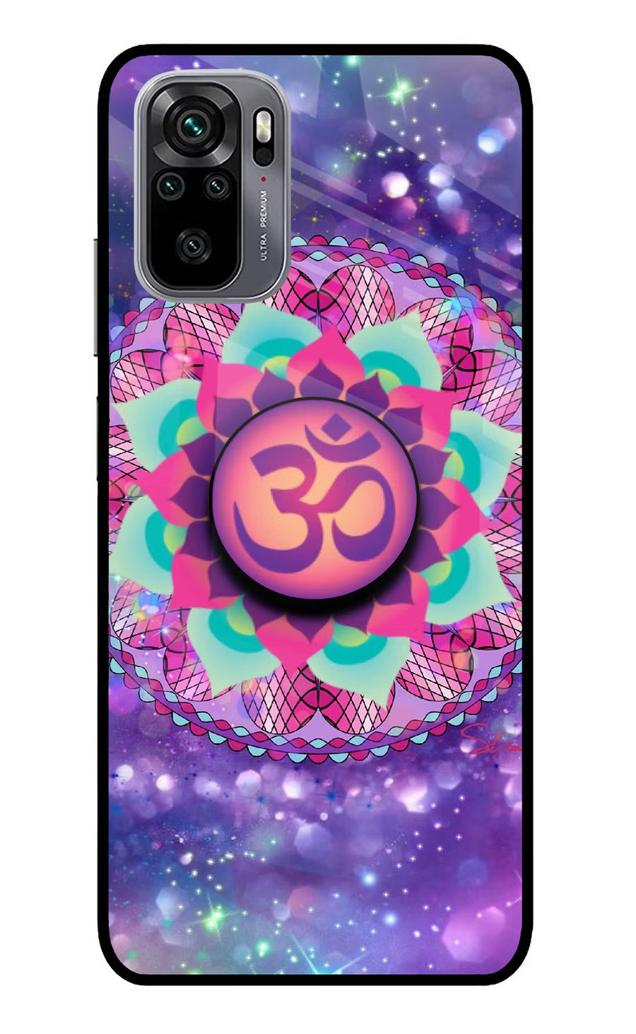 Om Purple Redmi Note 11 SE Pop Case, Glass case