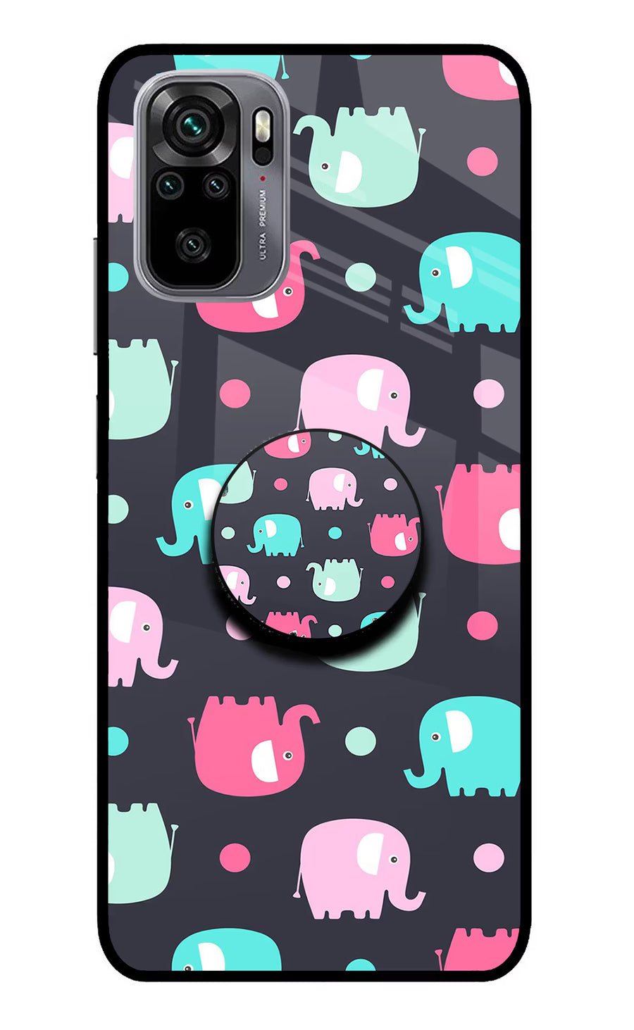 Baby Elephants Redmi Note 11 SE Pop Case, Glass case