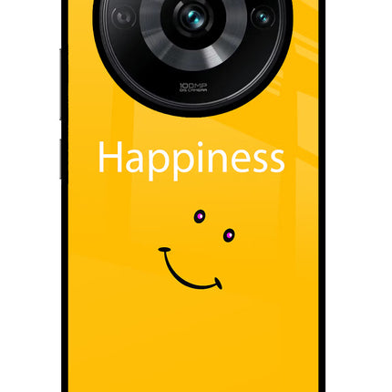 Happiness With Smiley Realme Narzo 60 Pro Glass Case Back Cover by Casekaro