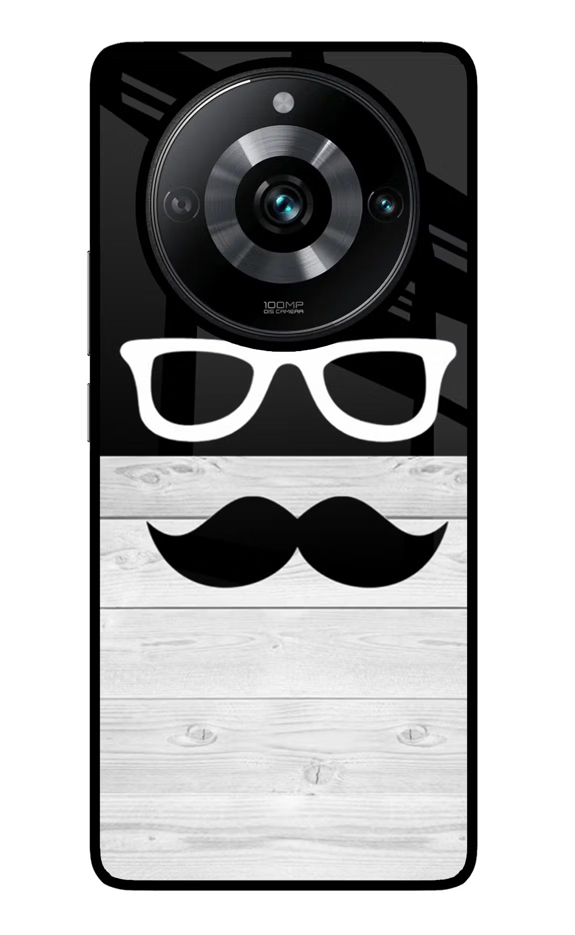 Mustache Realme Narzo 60 Pro Glass Case Back Cover by Casekaro