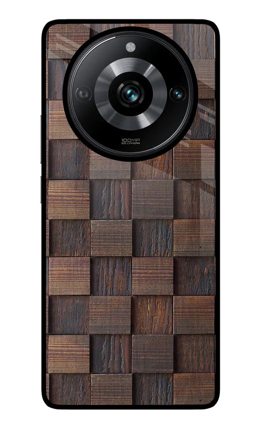 Wooden Cube Design Realme Narzo 60 Pro Glass Case