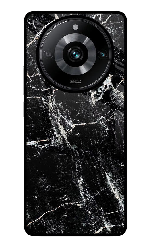 Black Marble Texture Realme Narzo 60 Pro Glass Case
