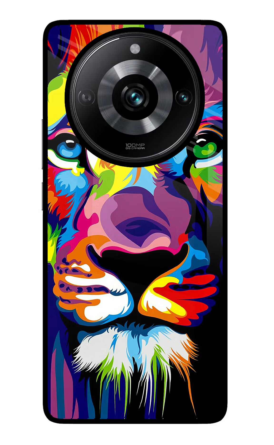 Lion Realme Narzo 60 Pro Glass Case Back Cover by Casekaro
