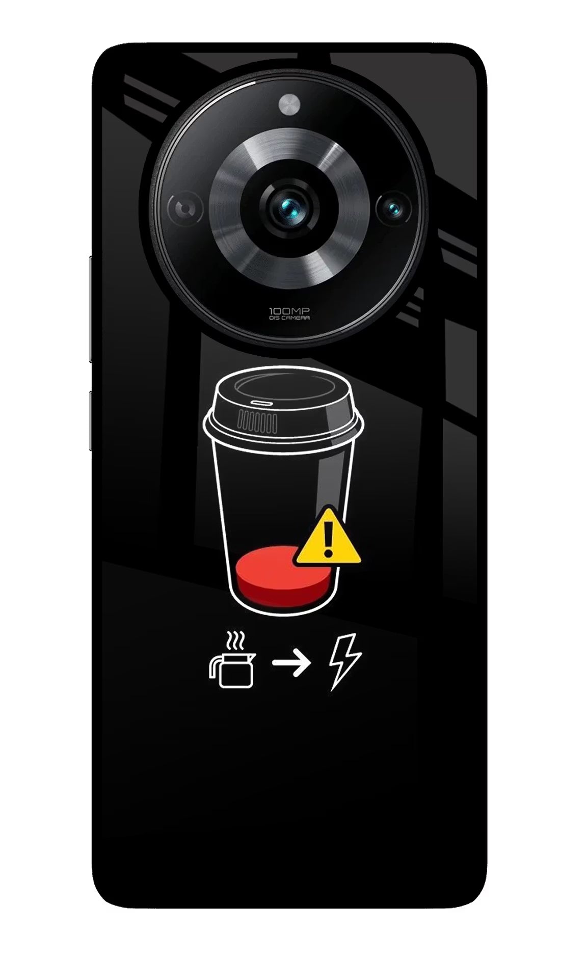 Coffee Realme Narzo 60 Pro Glass Case Back Cover by Casekaro