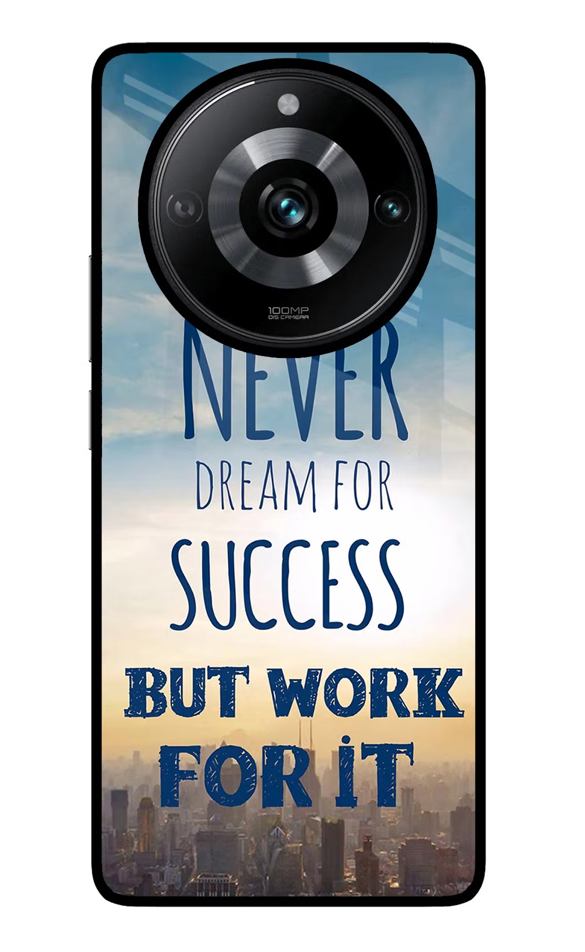 Never Dream For Success But Work For It Realme Narzo 60 Pro Glass Case