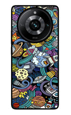 Space Abstract Realme Narzo 60 Pro Glass Case