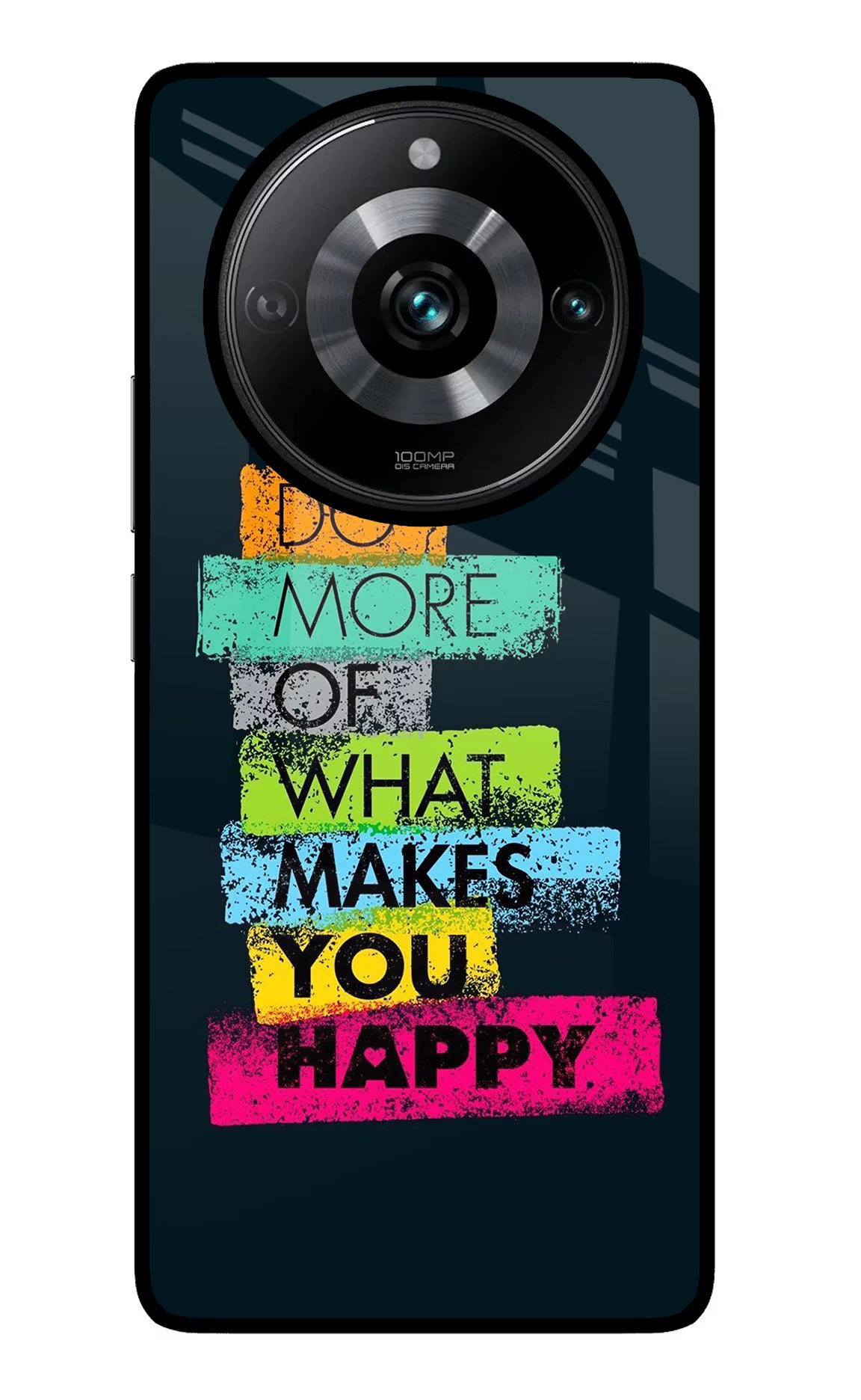 Do More Of What Makes You Happy Realme Narzo 60 Pro Glass Case Back Cover by Casekaro