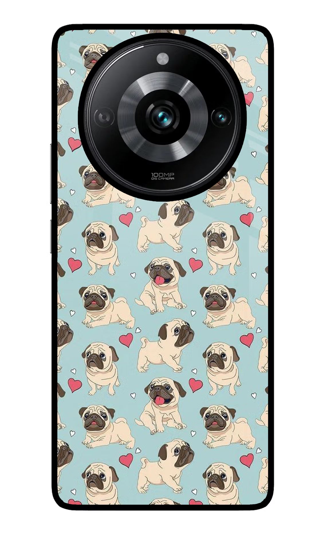 Pug Dog Realme Narzo 60 Pro Glass Case Back Cover by Casekaro