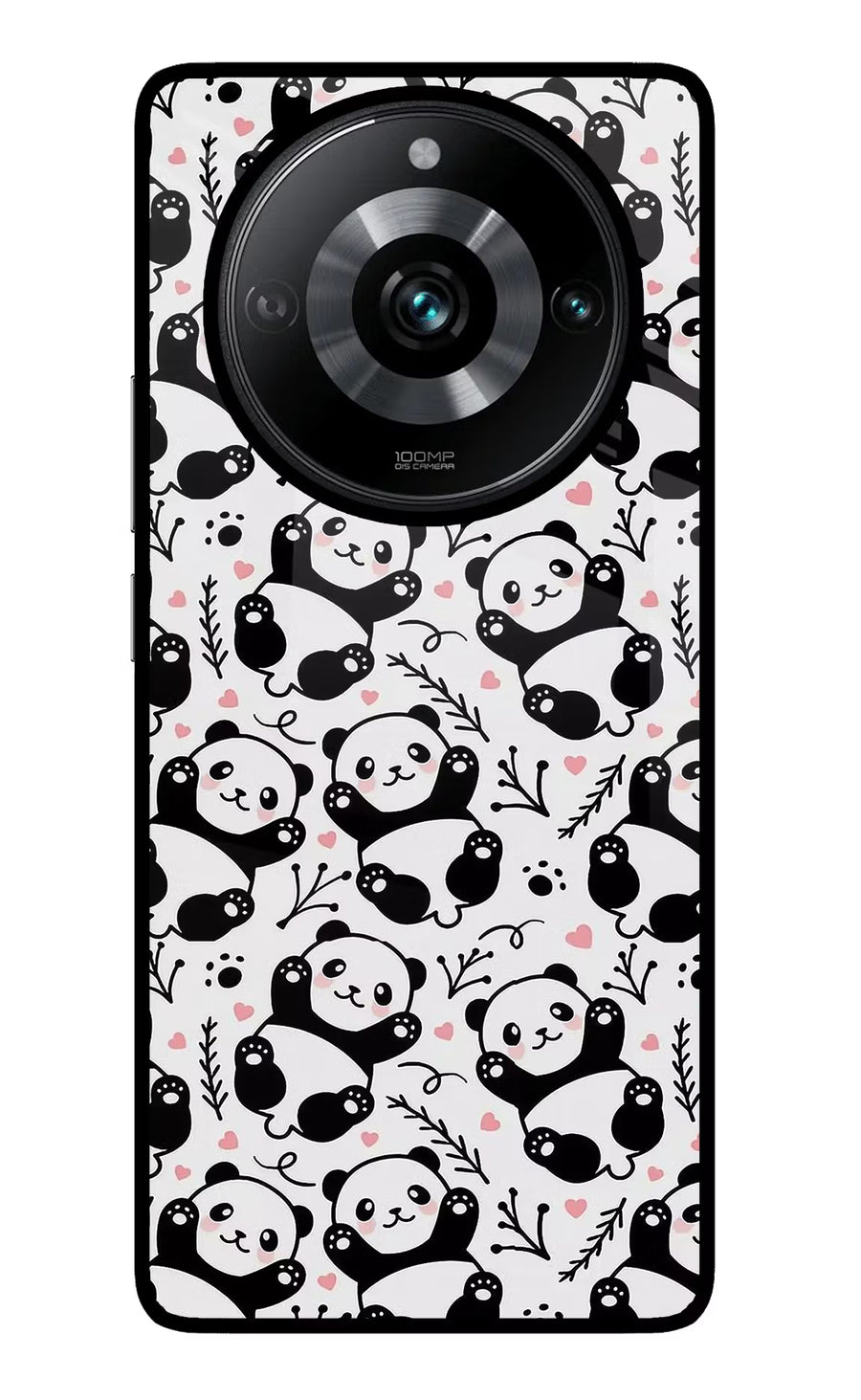 Cute Panda Realme Narzo 60 Pro Back Cover, Glass case