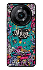 Music Graffiti Realme Narzo 60 Pro Glass Case