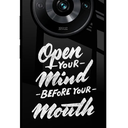 Open Your Mind Before Your Mouth Realme Narzo 60 Pro Glass Case