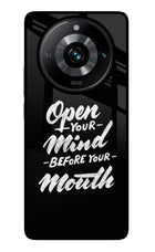 Open Your Mind Before Your Mouth Realme Narzo 60 Pro Glass Case