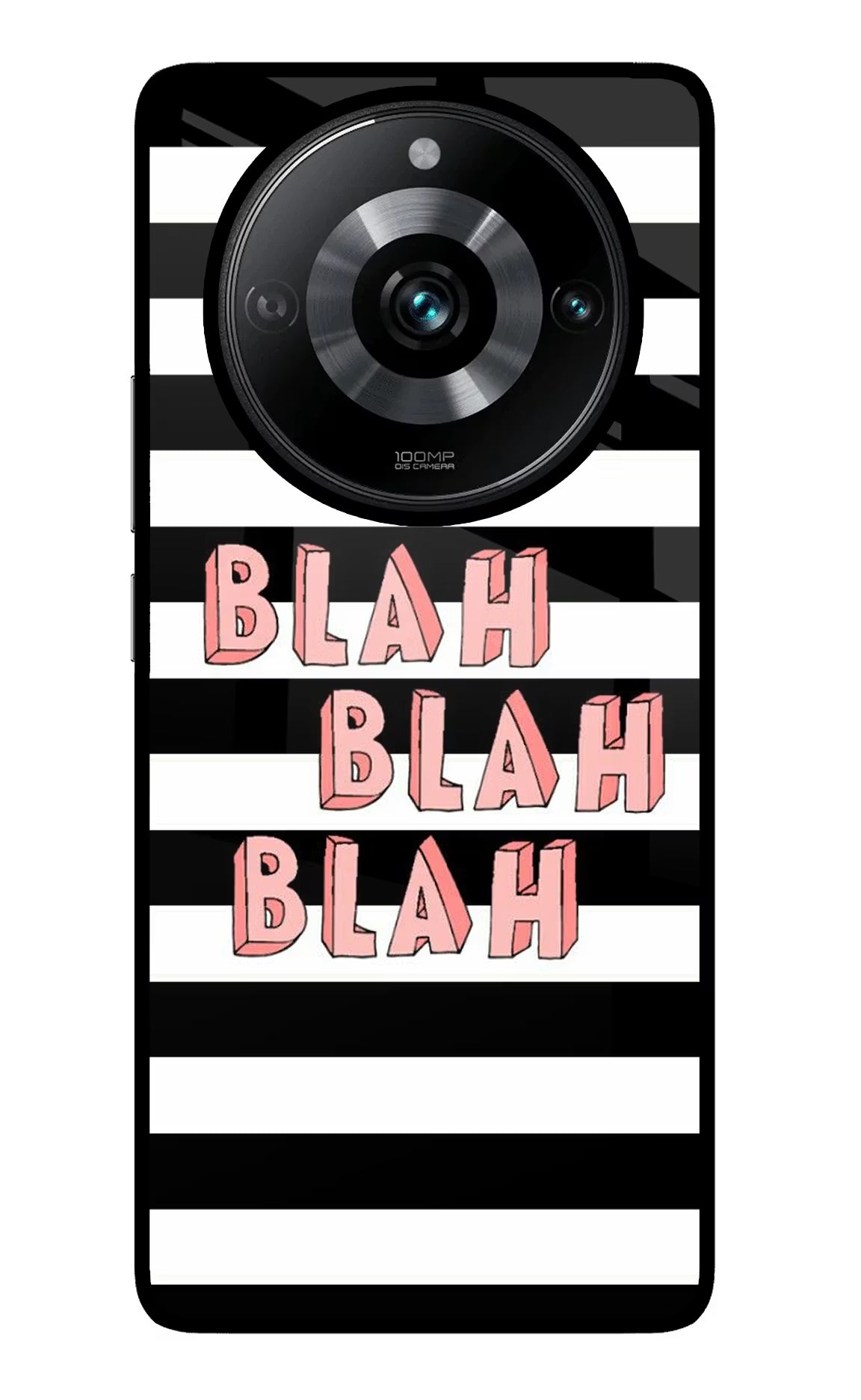 Blah Blah Blah Realme Narzo 60 Pro Glass Case Back Cover by Casekaro