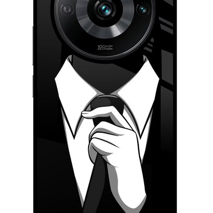 Black Tie Realme Narzo 60 Pro Glass Case