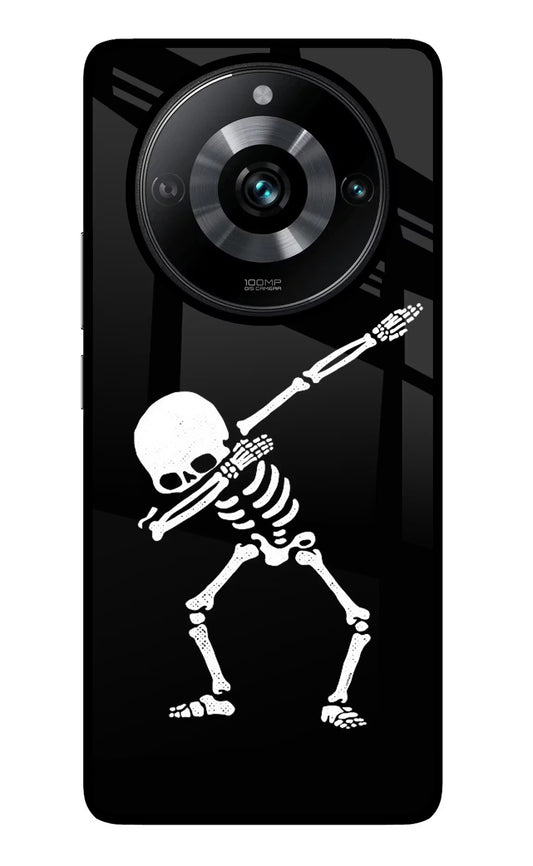 Dabbing Skeleton Art Realme Narzo 60 Pro Glass Case