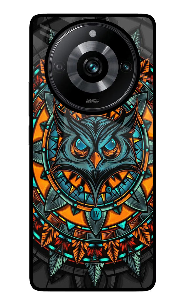 Angry Owl Art Realme Narzo 60 Pro Glass Case