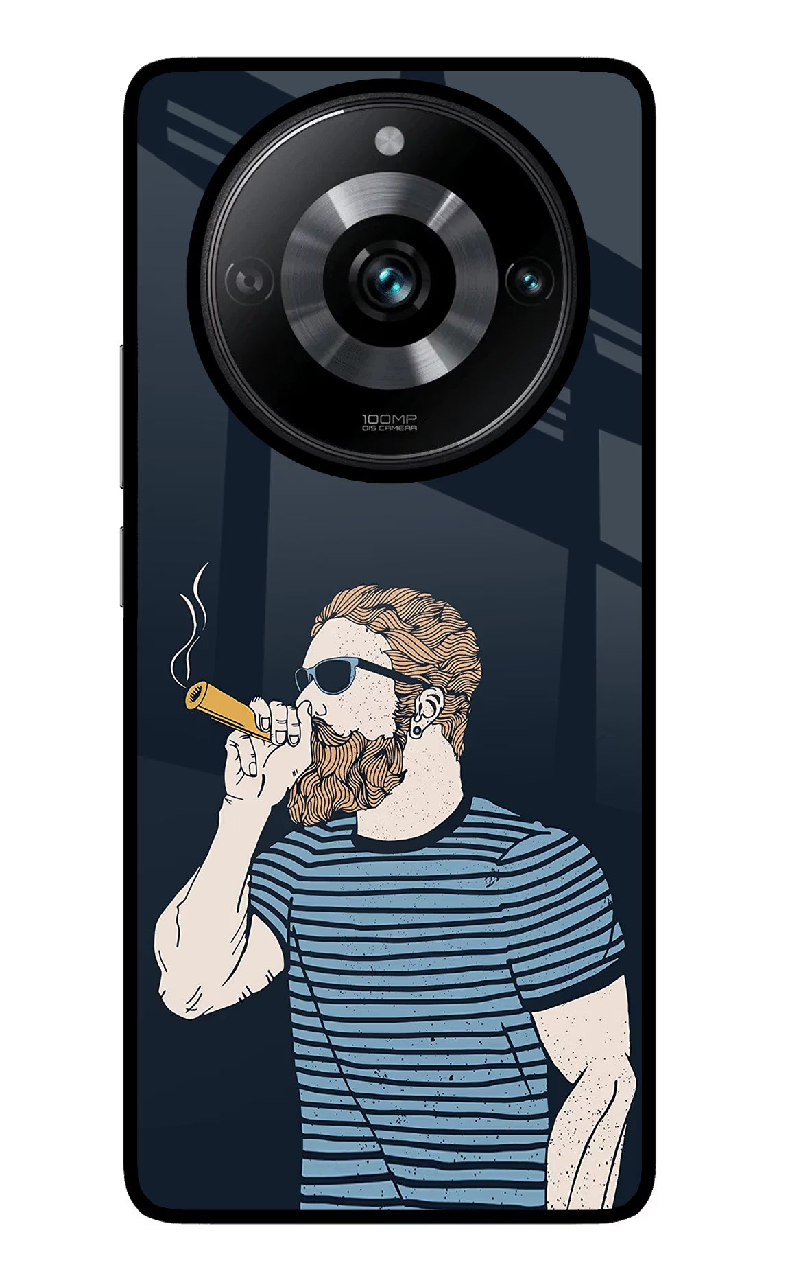Smoking Realme Narzo 60 Pro Glass Case Back Cover by Casekaro