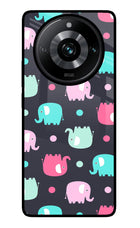 Elephants Realme Narzo 60 Pro Glass Case
