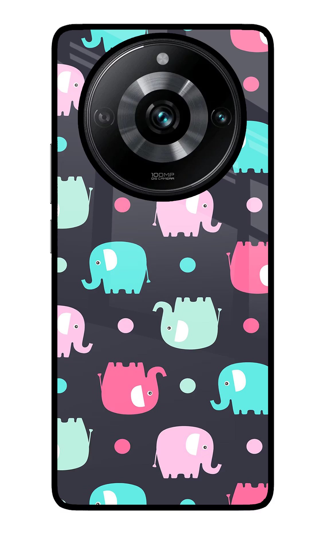 Elephants Realme Narzo 60 Pro Glass Case Back Cover by Casekaro