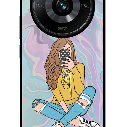 Selfie Girl Realme Narzo 60 Pro Glass Case