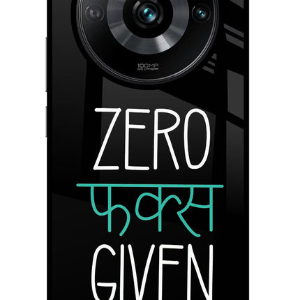 Zero Fucks Given Realme Narzo 60 Pro Glass Case