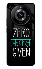 Zero Fucks Given Realme Narzo 60 Pro Glass Case