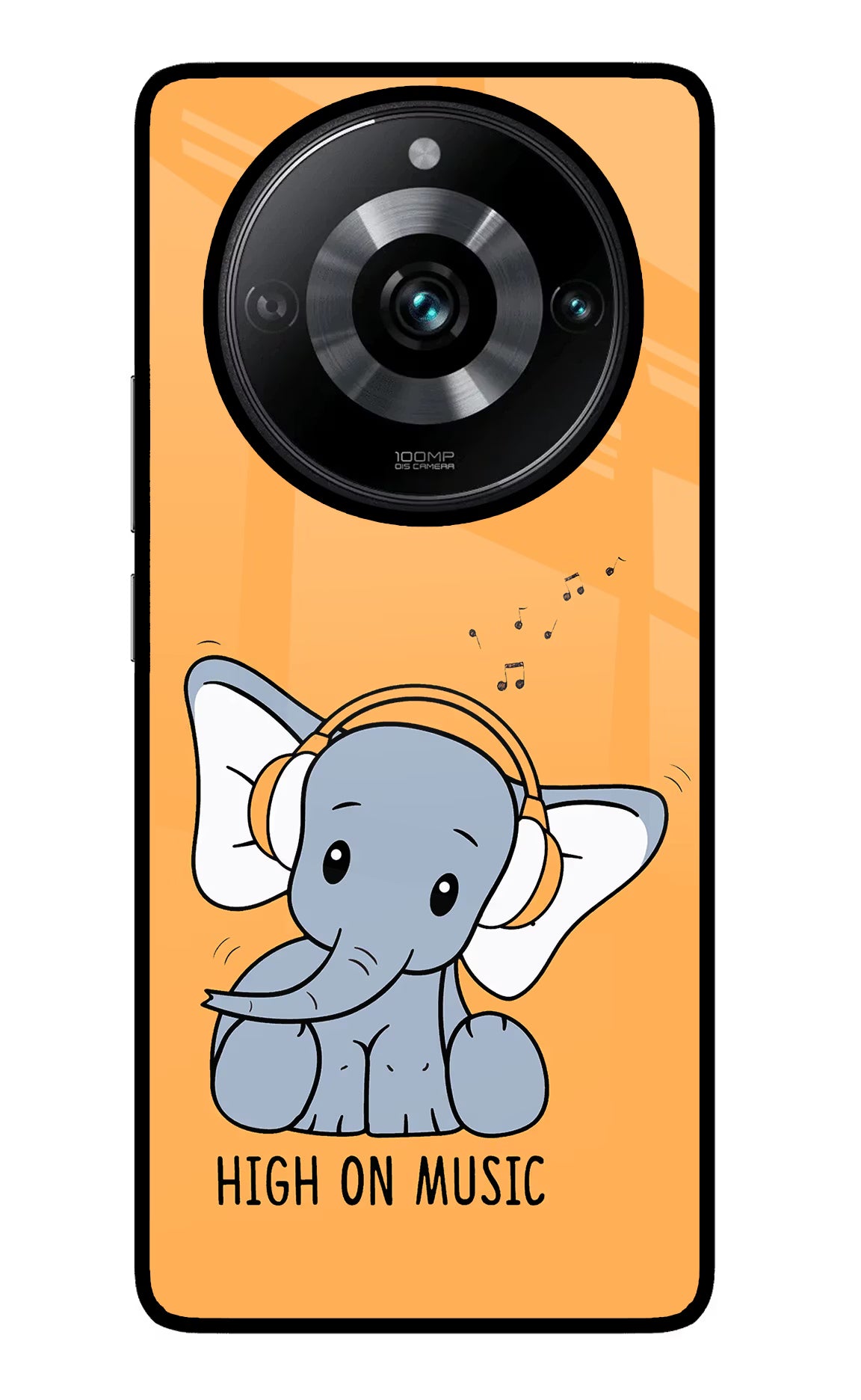 High On Music Realme Narzo 60 Pro Glass Case Back Cover by Casekaro