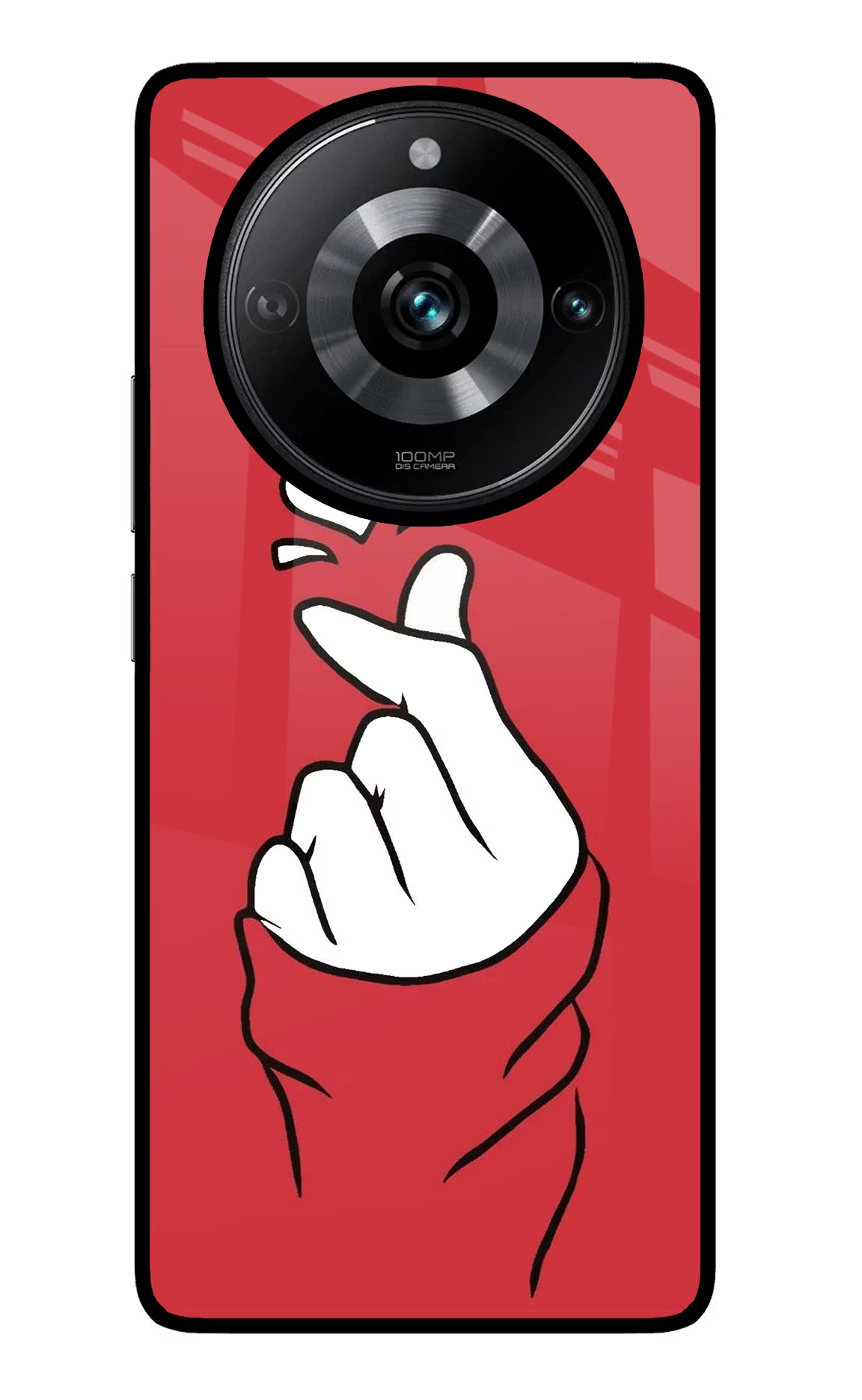 Korean Love Sign Realme Narzo 60 Pro Glass Case Back Cover by Casekaro