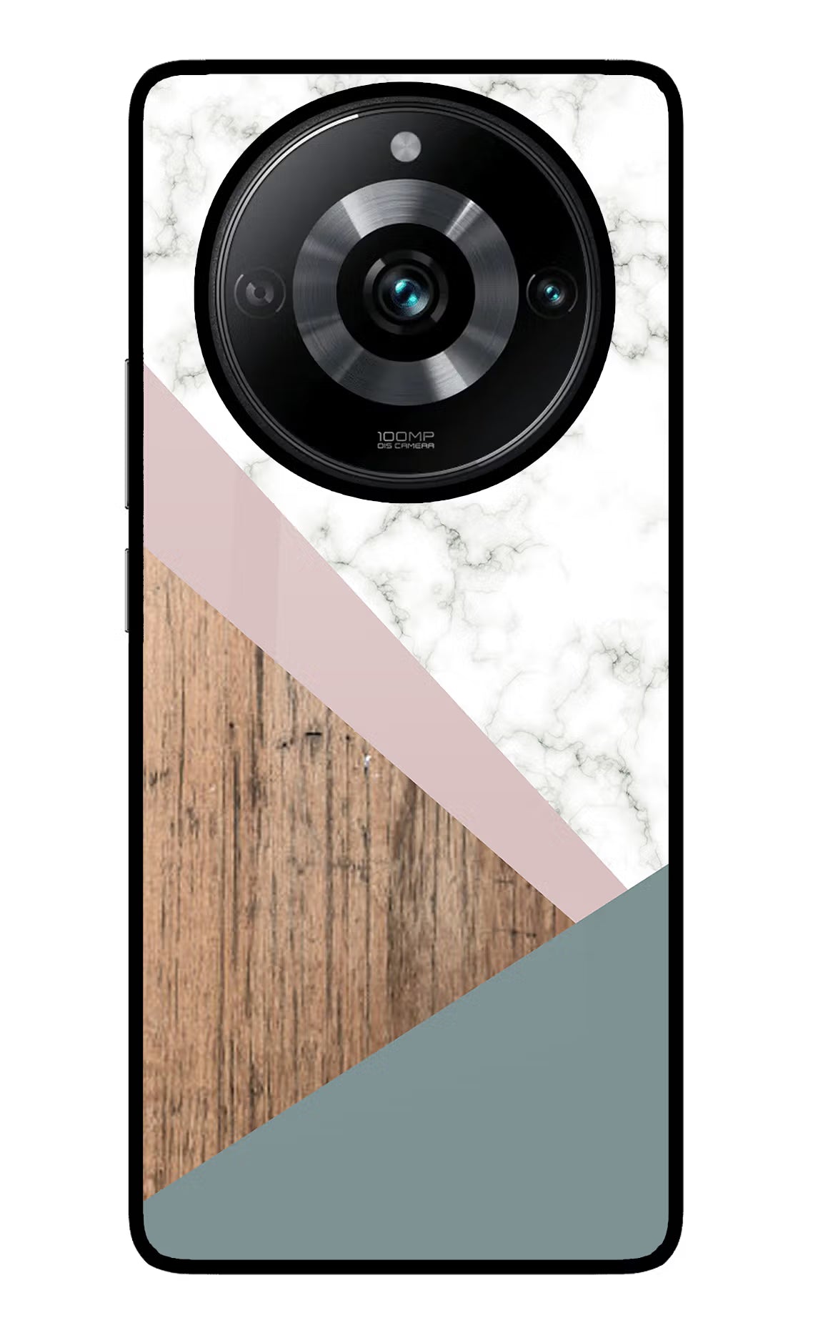 Marble wood Abstract Realme Narzo 60 Pro Glass Case Back Cover by Casekaro