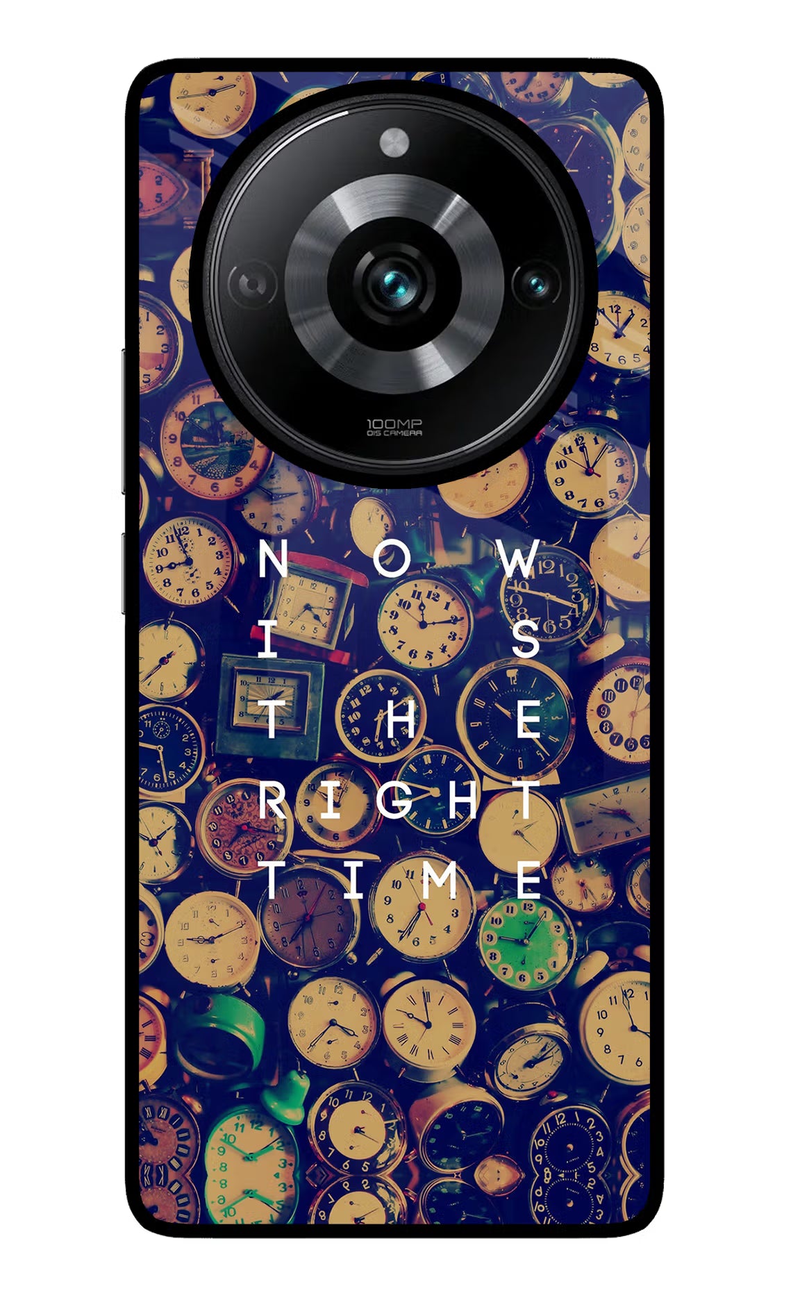 Now is the Right Time Quote Realme Narzo 60 Pro Glass Case Back Cover by Casekaro